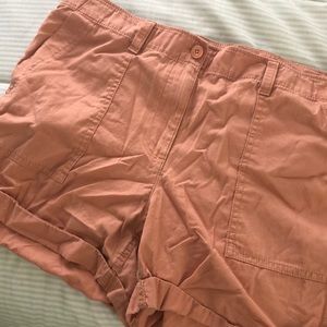 LOFT Coral Cargo Shorts